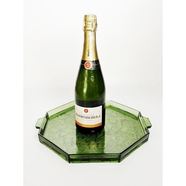 Art Deco Glass Tray, France, 1940s For Sale - Image 4 of 10
