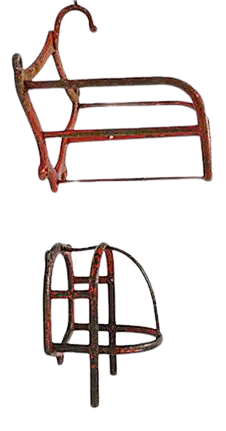 Antique English Child's Horse Tack Racks, 2 Pcs