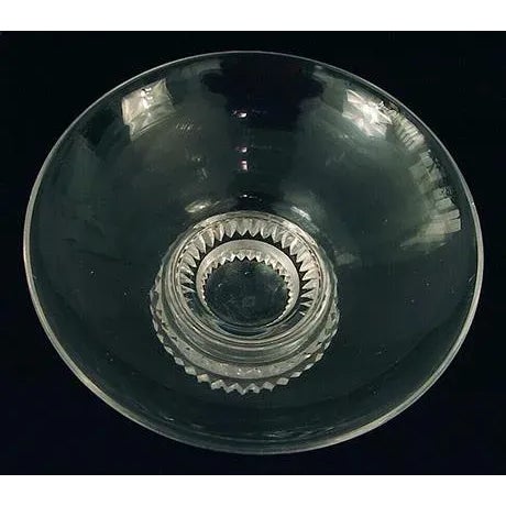Art Deco Machine-Age, French Art Deco, Crystal Glass Bowl by the Famous Jean Sala For Sale - Image 3 of 6