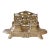 Antique Brass Inkwell For Sale