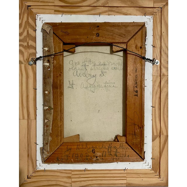 Mid 20th Century Hildegarde Hamilton, Impressionist Oil Painting Dominican Landscape Scene Hildegarde Hamilton, Mid-20th Century For Sale - Image 5 of 5