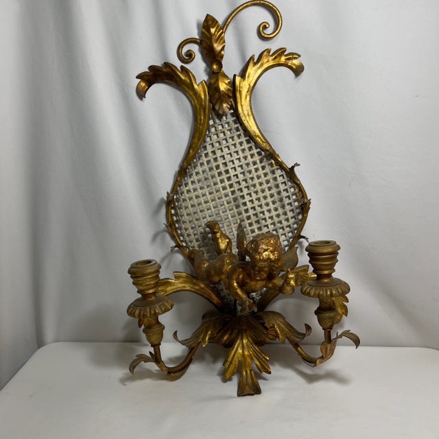 Late 19th Century French Gilded Sconce Candle Holder For Sale - Image 13 of 13