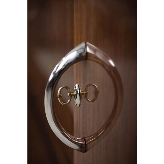 Large French Art Deco Walnut Buffet, 1920s For Sale - Image 14 of 18