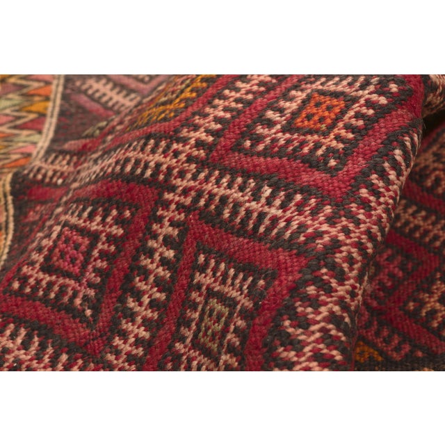Vintage Zemmour Moroccan Kilim Rug, 03'11 X 33'04 For Sale In Dallas - Image 6 of 11