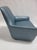 Modern Bernhardt Design Amri Lounge Chair in Blue For Sale - Image 3 of 8