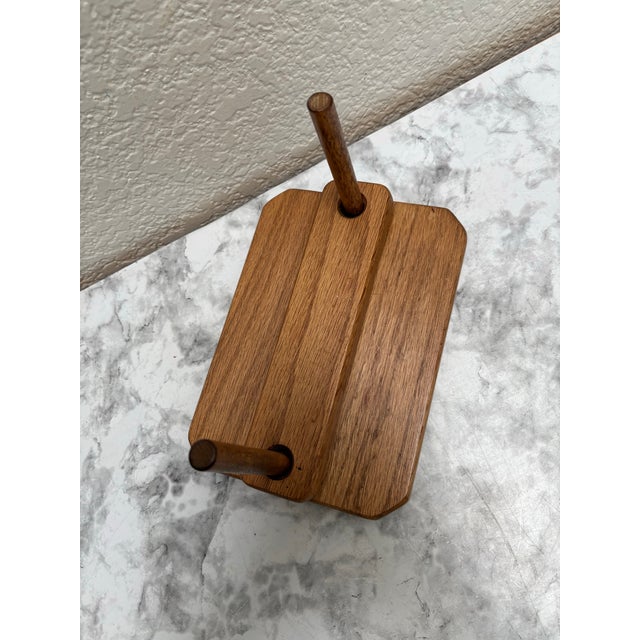 1960s Vintage 1960s70s Rustic Wood Napkin Holder For Sale - Image 5 of 8