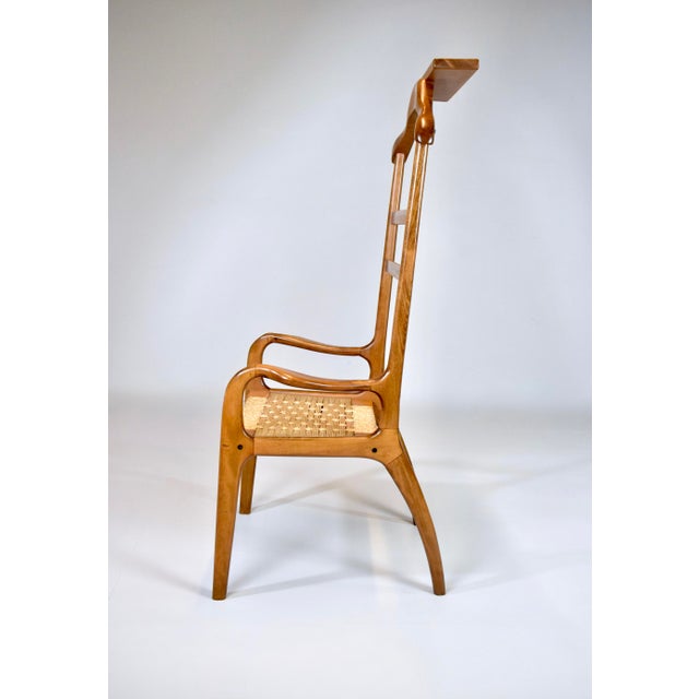 Danish Modern Valet Chair by Armcrest, Mahogany With Rope Seat, 1960s For Sale In Philadelphia - Image 6 of 15