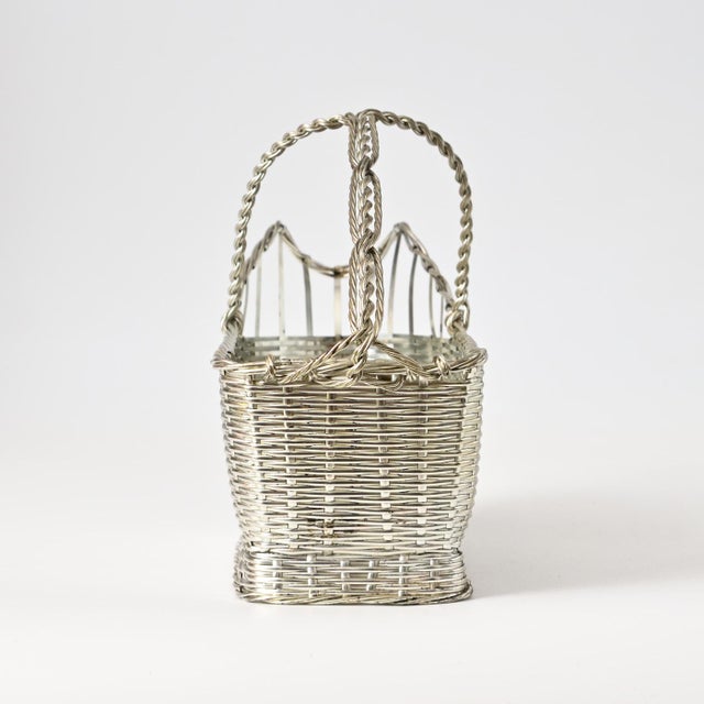 Silver-Plated Wine Basket from Christofle, 1970s For Sale - Image 4 of 12