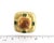 Mid 20th Century Mid 20th Century Pair of Kanaris Citrine & Tourmaline 18k Yellow Gold Hammered Square Huggie Earrings For Sale - Image 5 of 6