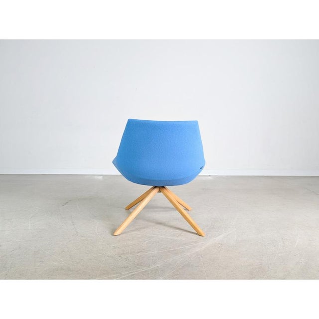 Wood Blue Desk Chairs by Christophe Pillet Dunas for Inclass, Set of 3 For Sale - Image 7 of 11