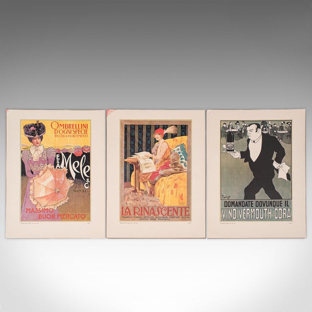 Vintage Folio of 24 Posters, Italian, Prints, Advertising, Art Exhibition Set For Sale - Image 10 of 12