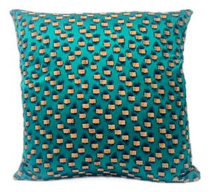 Nobilis Scala Teal Decorative Throw Pillow Cover
