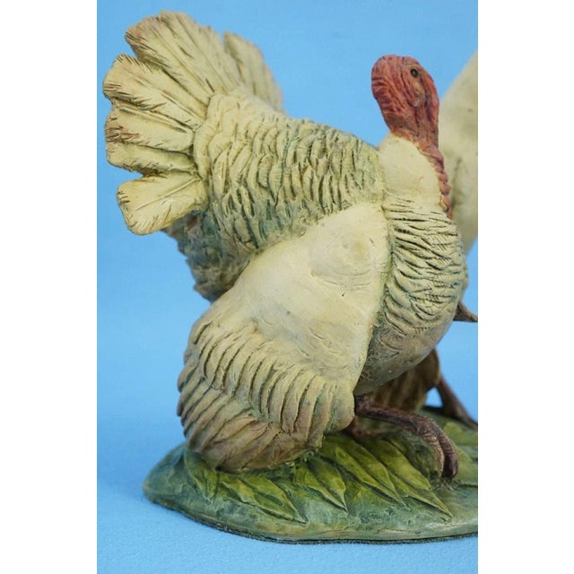 20th Century Stoneware Turkeys Figurine by Guido Cacciapuoti, Italy For Sale - Image 16 of 18
