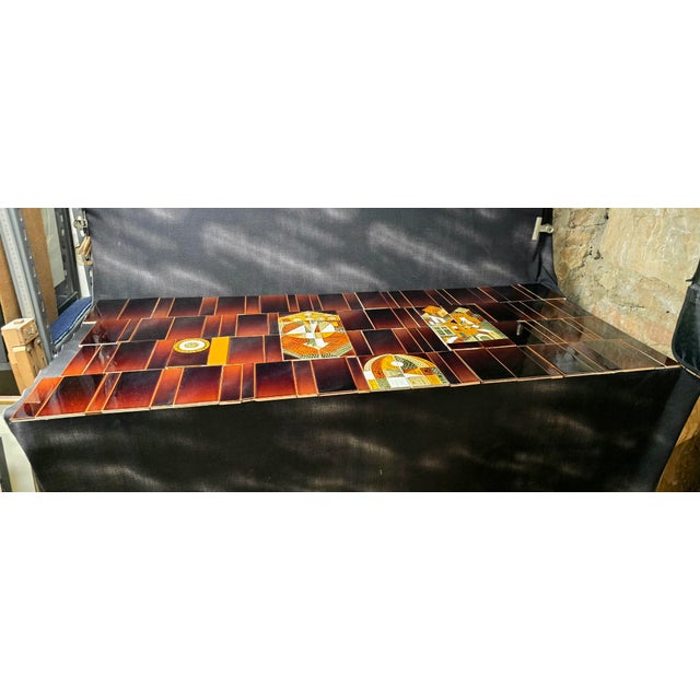 Glazed Ceramic Tiles by Roger Capron, 1970, Set of 112 For Sale - Image 10 of 13