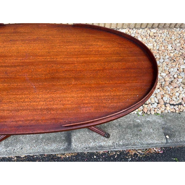 Early 20th Century Oval Federal Duncan Phyfe Style Pedestal Mahogany