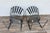 Metal Vintage Mid-Century Modern Wrought Iron Patio Conversation Set | Loveseat & 2 Bouncer Chairs | Russell Woodard Style For Sale - Image 7 of 18