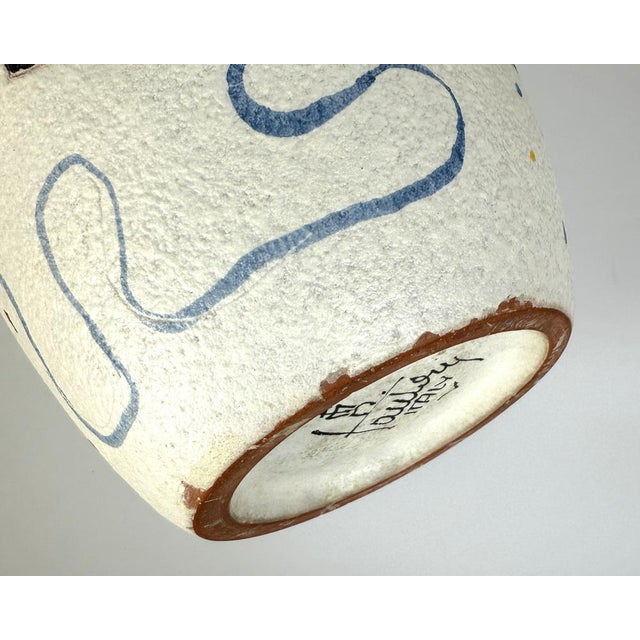 1950s Vase with Harlequin Motif by Fantoni, Italy, 1950s For Sale - Image 5 of 8
