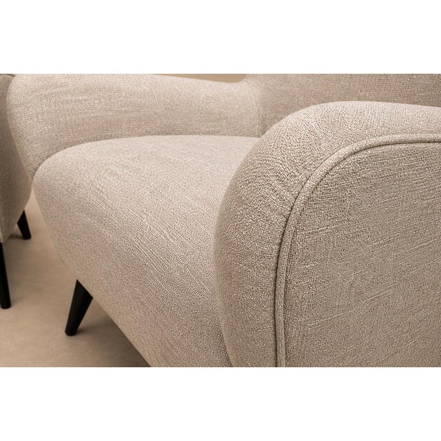 Joaquim Tenreiro Armchairs, Hardwood With Ebonized Legs, Brazil, 1950s For Sale - Image 12 of 16