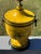 English Mid 20th C. Neoclassical Yellow + Black Toile Table Lamp For Sale - Image 3 of 11