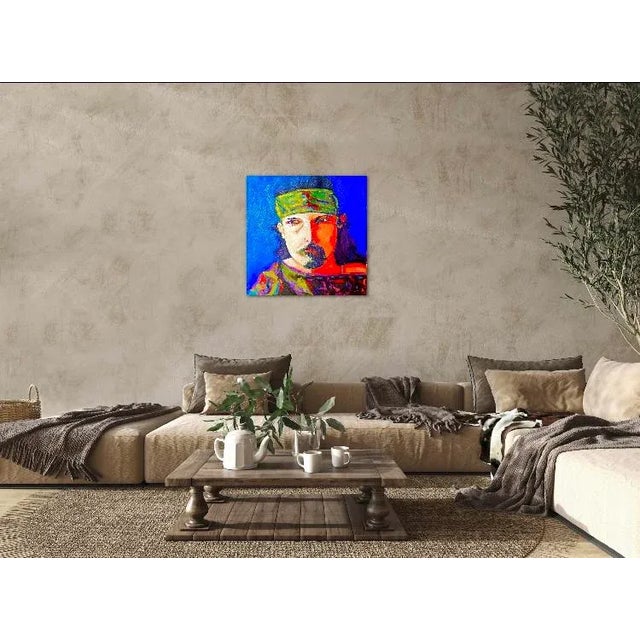 Modern Narratives — Pop Art Portrait (Original Oil Painting) For Sale - Image 10 of 12