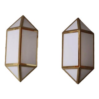 Vintage Austria Luminated Wall Lamp from Wilhelm Vest, 1950s, Set of 2 For Sale