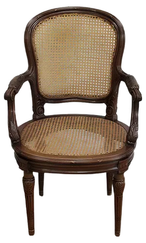 Louis XVI Style Solid Mahogany Chair, 1900s