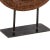 Farmhouse Antique Wagon Wheel on Metal Stand | Farmhouse Country Log Cabin Décor | Primitive Display |Rustic Distressed Solid Wood Wheel Sculpture For Sale - Image 3 of 6