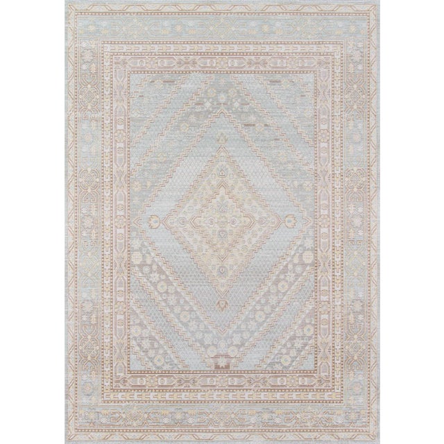 Momeni Isabella Ranbir Blue 5'3" X 7'3" Area Rug For Sale In Atlanta - Image 6 of 6