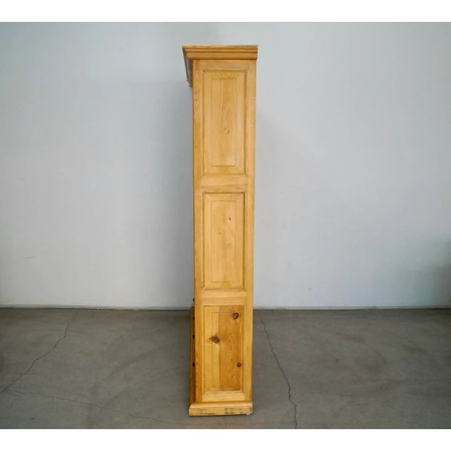 Rustic Knotty Pine Double Bookshelf Chairish