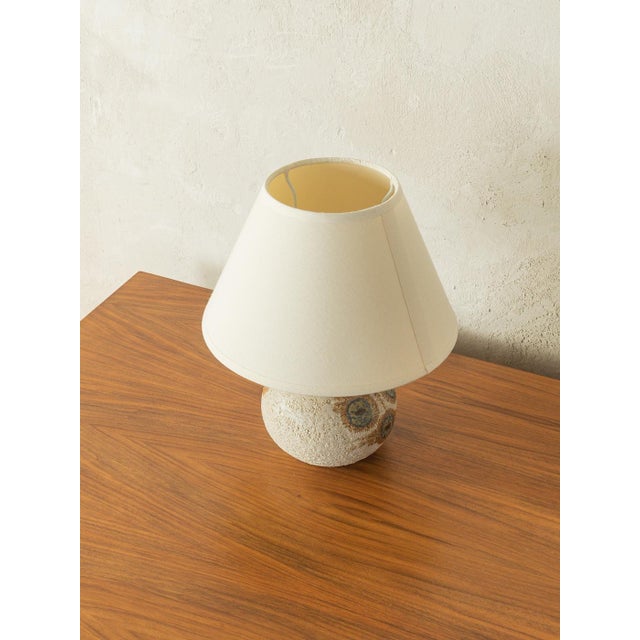 ERIKA table lamp from the 1970s by Noomi Backhausen & Poul Brandborg for Søholm Stentøj. High-quality, hand-painted...