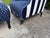 Antique English Upholstered Armchair and Oversized Ottoman For Sale - Image 9 of 12
