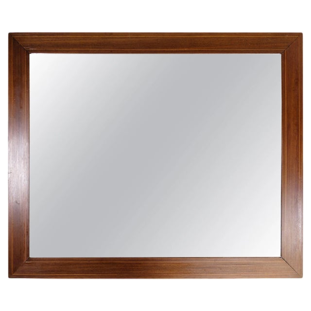 Danish Mahogany Mirror, 1890s For Sale