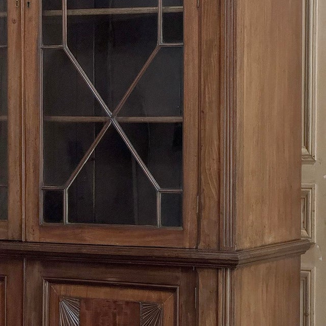 Auburn 19th Century English Solid Mahogany Neoclassical Bookcase For Sale - Image 8 of 18