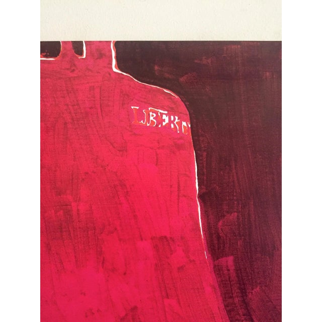 Various Artists Vintage 1973 Mid Century Modern Lithograph Print Poster " We Achieve According to What We Believe " For Sale - Image 4 of 8