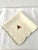 Beautiful set of twelve vintage cream-shaded napkins in a shimmering polyester fabric. Napkins feature green embroidered...
