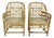 Pair of Vintage Brighton Pavilion Bamboo & Cane Chairs For Sale