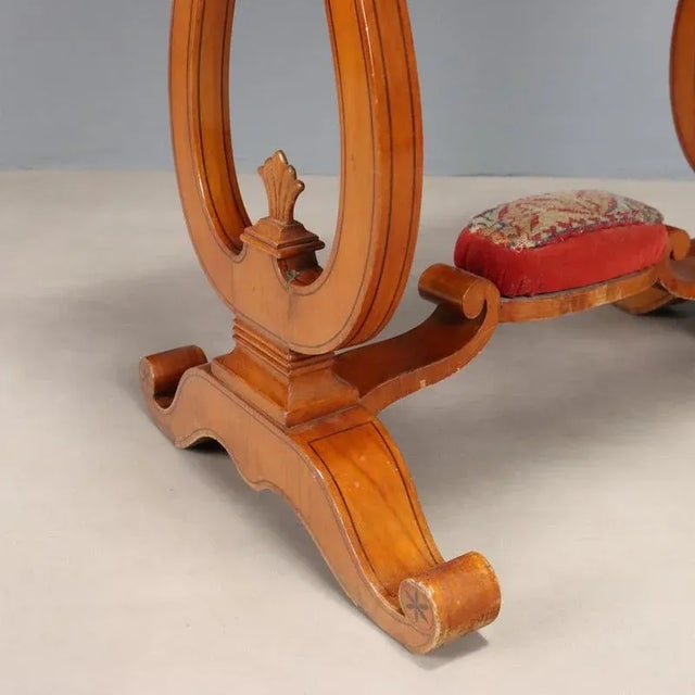 Charles X Worktable in Cherry For Sale - Image 9 of 13