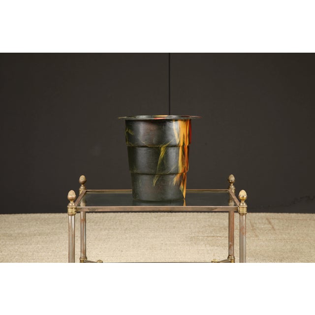 Limited edition 1990s flexible resin wine bucket by Gaetano Pesce for Fish Design, Italy. Numbered 182/1000. Works great...