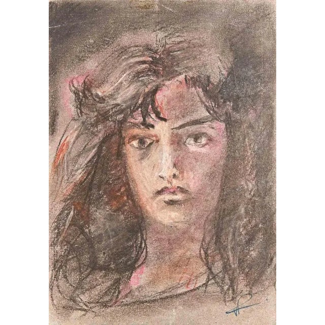 Portrait is an original modern artwork realized in France by Hermann-Paul (1879 - 1969). Original Pencil Drawing and...