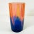 Vintage Orange and Blue Resin Vase by Steve Zoller , in Good conditions. Designed 1990 to 1999