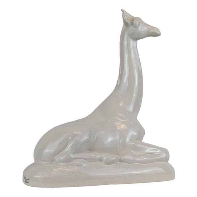 Ceramic Giraffe from Saint Clément, 1980s For Sale