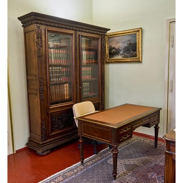 19th Century Renaissance Oak Bookcase For Sale - Image 4 of 13