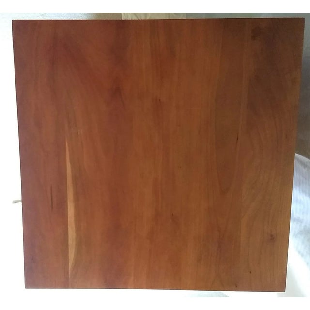 This listing is for a very nice Arts & Crafts style Room & Board Linear nightstand in solid cherry wood with stainless...