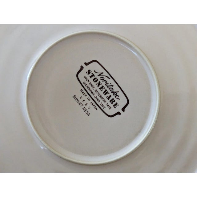 Noritake 1980s Noritake Stoneware Sunset Mesa Vegetable Bowl 7 3/4" 8663 Taupe Pink - a Pair For Sale - Image 4 of 8