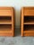 Brown Mid 20th Century Scandinavian Teak Nightstands Bedside Tables W Drawer Shelf, 2 Pieces For Sale - Image 8 of 10