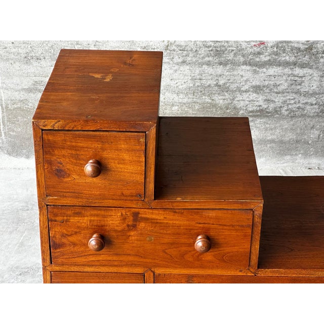 Japanese Wooden Kaidan Tansu, 1950s For Sale - Image 6 of 16