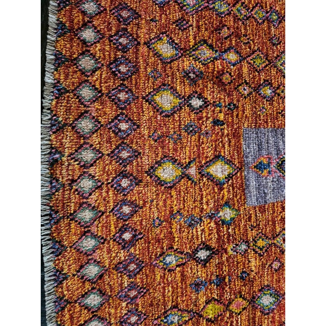 Early 21st Century Vintage Afghan Handmade Rug, 2010s For Sale - Image 5 of 7