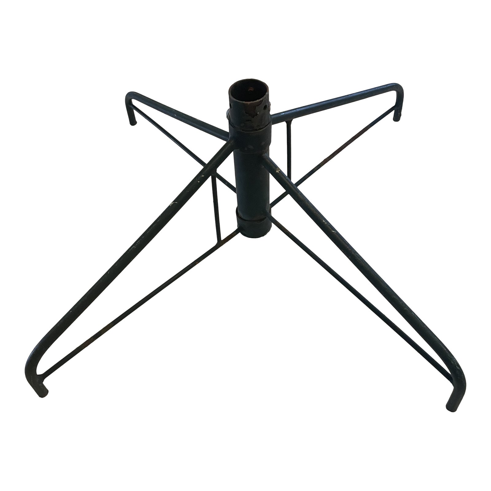 Vintage 1960s Pine Green Tree Iron Christmas Tree Stand Chairish