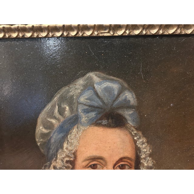 Portraiture C. 19th Oil on Board Portrait For Sale - Image 3 of 8