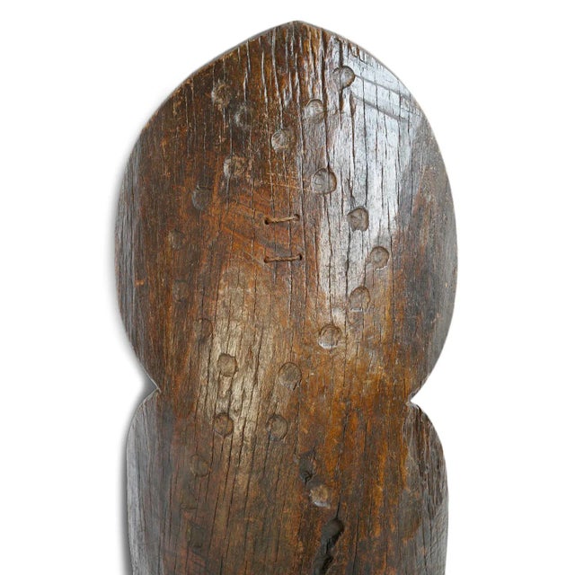 Late 19th Century Antique Original Dogon African Wood Shield For Sale - Image 5 of 6